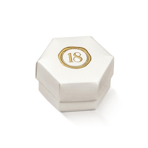 SCATOLA CARTONCINO ESAGONO 60X40 SCRITTA  18